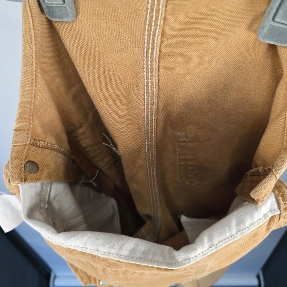 Carhartt Vintage Bibs Kids Double Knee  Please See Measurements‎ Tan Duck Canvas
